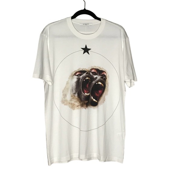 GIVENCHY *White* Monkey Brothers T-shirt Cuban Fit XL New without tag - Picture 5 of 10